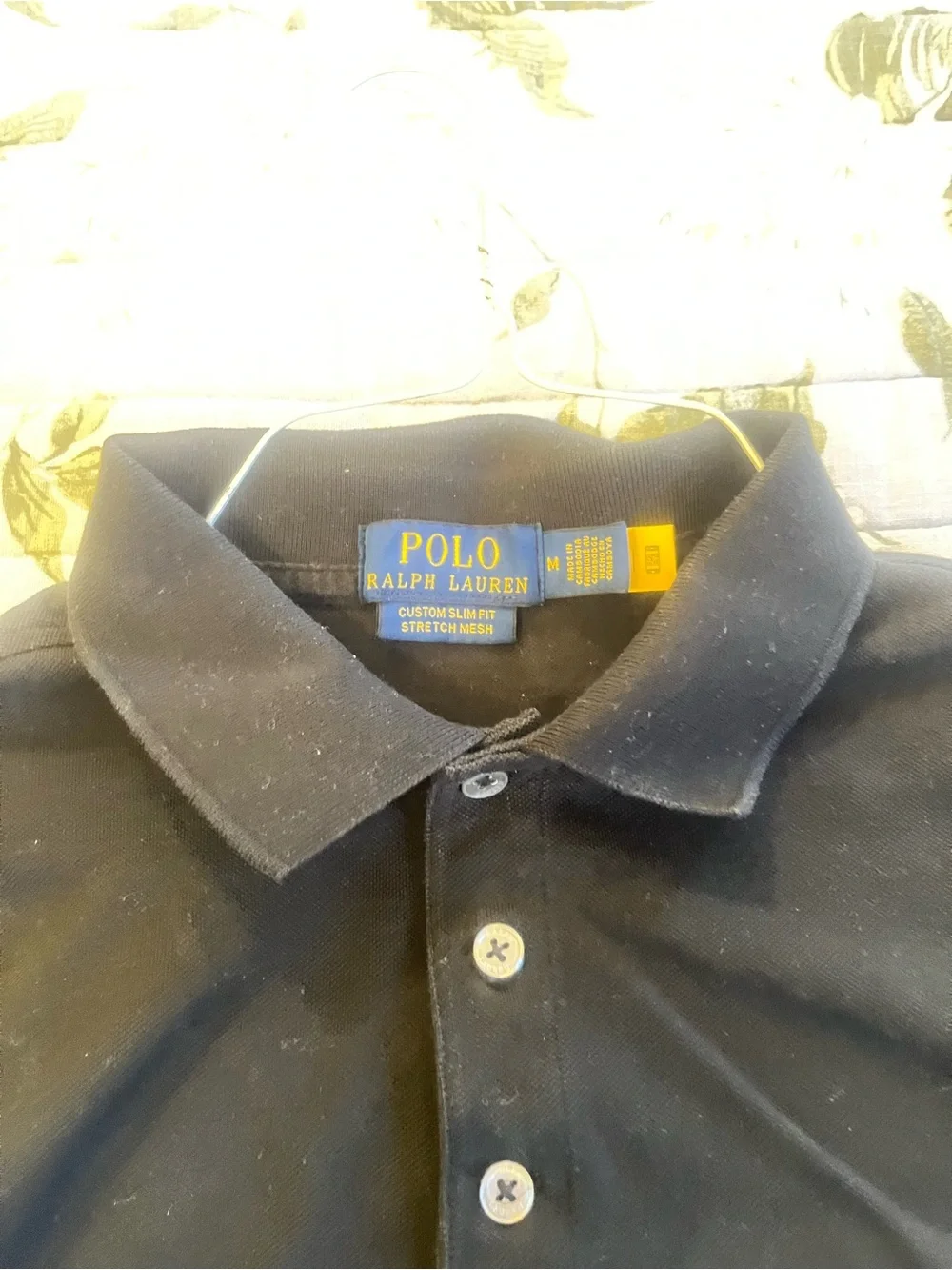 Beautiful size M Polo by Ralph Lauren Men's Black Classic Cotton Polo Shirt